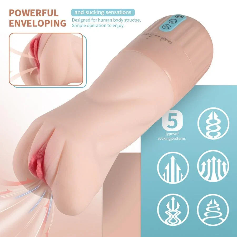 š Peak in 3 Minutes ā”Unbelievable Auto Stroker | 3 Sleeves, 5 Suction & 10 Vibration Modes