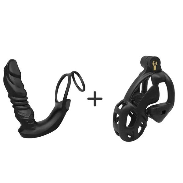 Prostate Massager and Chastity Cage