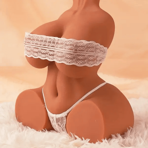 Daniela - Realistic Butt Latina Sex Torso Toy – Valentina Morena Soft Latex Breast & Hip Design（🧴Free Essential Oil 🍃）