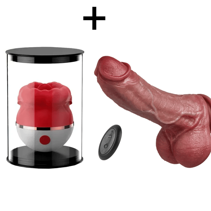 Vibrator + Dildo + Lubricant (200ml)