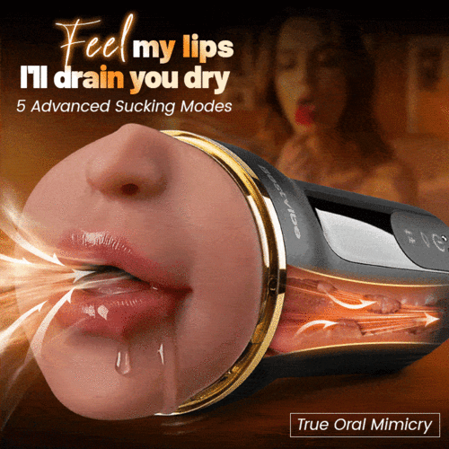 Powerful Suction & Vibrating Male Stroker with Lifelike Vaginal & Deep Throat Sleeves
