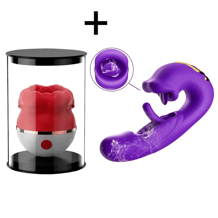 Vibrator + G- spot Dildo + Lubricant (200ml)