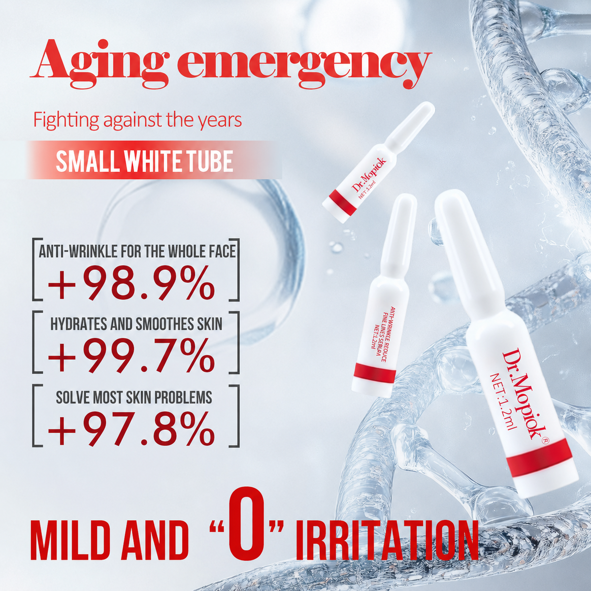 Dr.Mopiok Anti-Wrinkle Essence Firming & Anti-Aging Facial Serum with Collagen Hyaluronic Acid for Smooth Skin