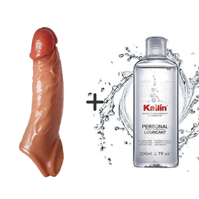Buyging™ APP Controlled 9 Vibrating Penis Extender Sleeve With Cock Ring