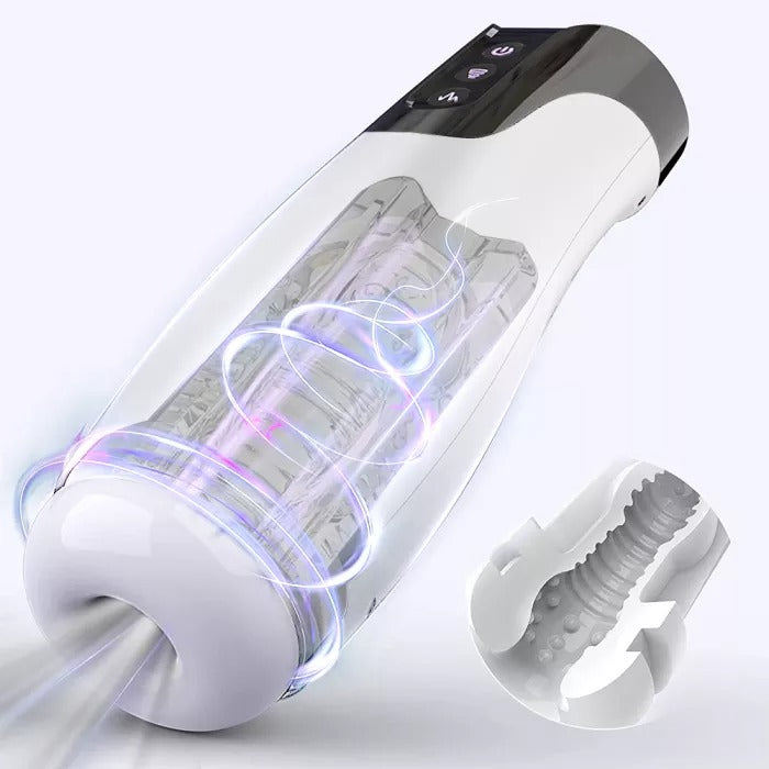 Sexoralab 7+7 Modes Vibration  Suction Oral Pocket Pussy Blowjob Silicone Vagina Sex Toys for Men