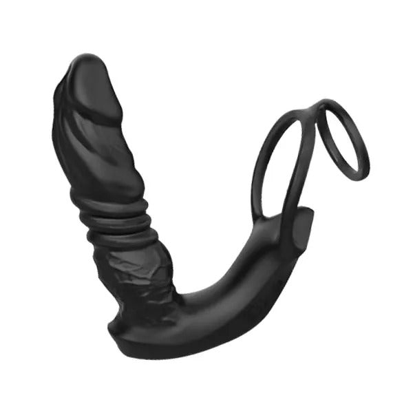 Sexoralab™ APP Control 9 Vibrating Thrusting Prostate Massager With Dual Cock Rings