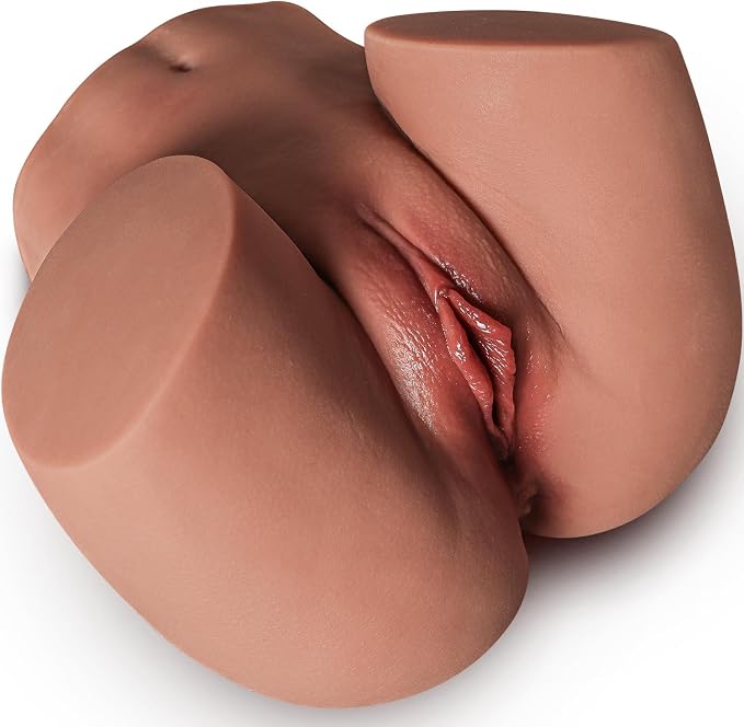 Male Masturbator Sex Doll for Men pocket pussies Realistic Adult Sex Toys for Men, 5.8LB Entry-Level Ass Lifelike Soft Butt with Vagina and Anal Channel for Several Sex Positions (Flesh)
