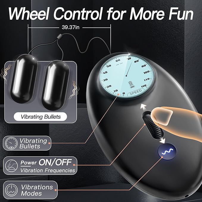 Sexoralab™ 6IN1 Male Masturbator 2 Pack Male Vibrator Penis Pump Stroker Pocket Pussy with CVT & Visual Controller, 8 Vibrating & 12 Frequencie
