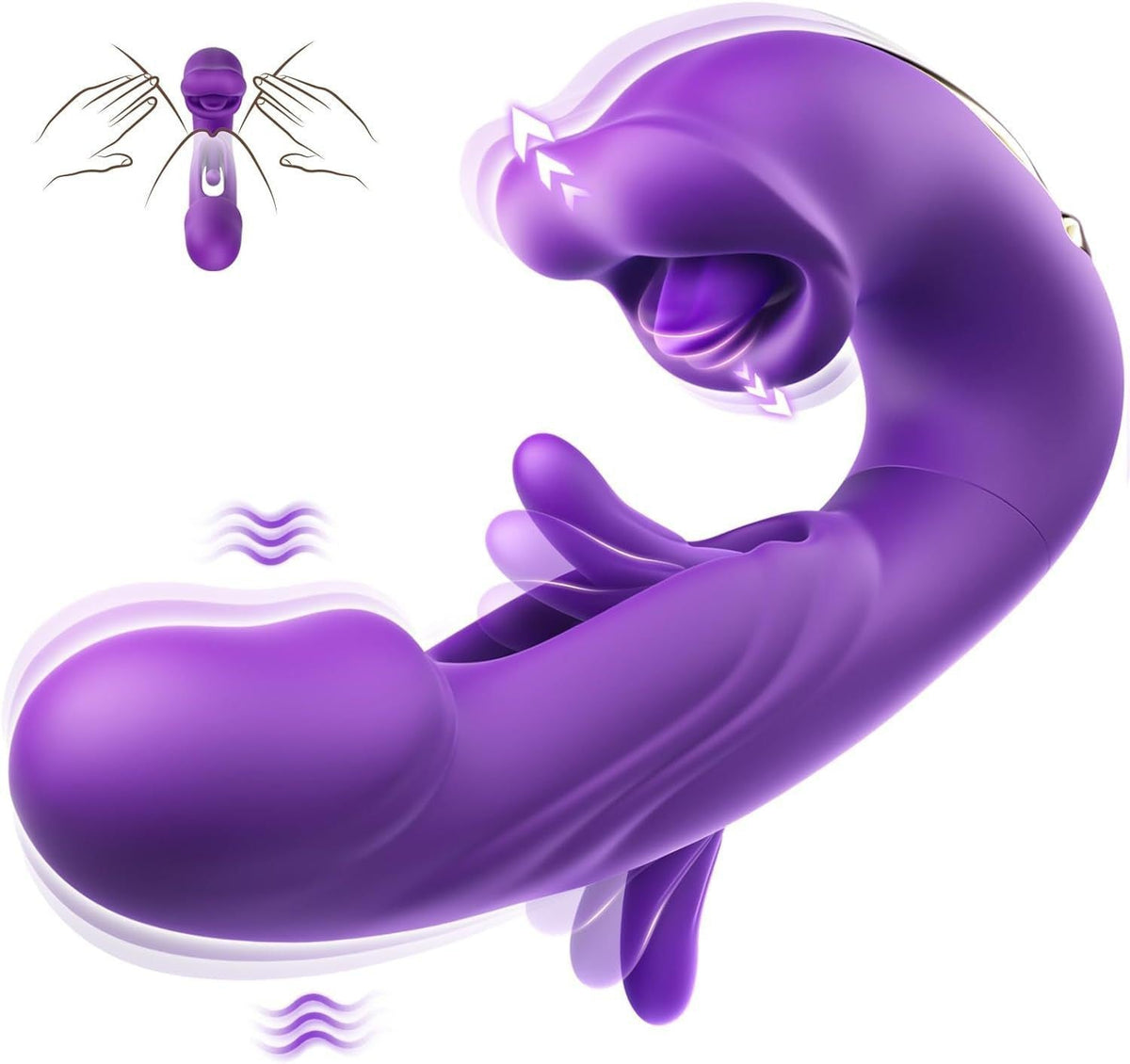 💥New on sale 2026 💞G-Spot Vibrator Female Sex Toy, featuring 7 slapping vibration modes and 5 licking/sucking modes.