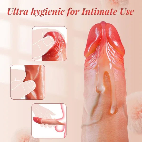 Buyging™ APP Controlled 9 Vibrating Penis Extender Sleeve With Cock Ring